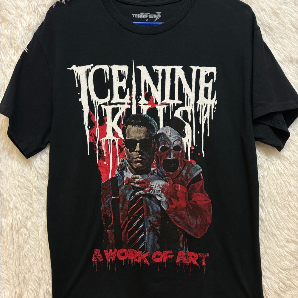 Ice Nine Kills Terrifier 3 “ A Work Of Art” Graphic T-Shirt | Size Medium 🔪❤️